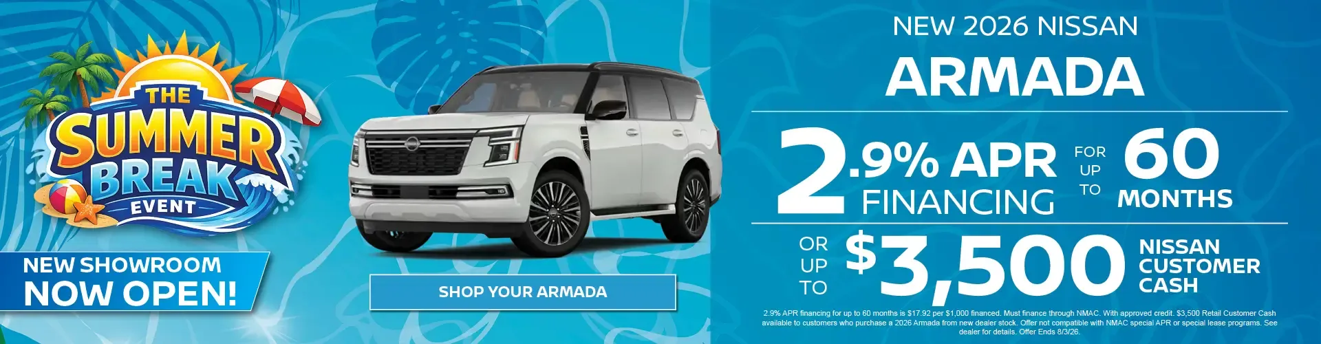 New 2026 Nissan Armada Special